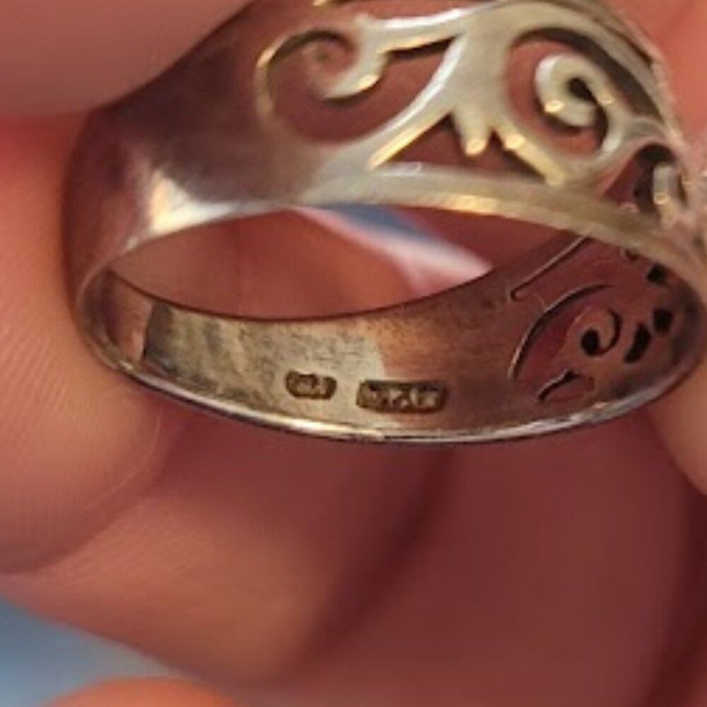 Sterlingsilver Scroll Style Ring - image 5